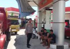 Instruksi Kapolres, Polsek Tanete Rilau Laksanakan Patroli BBM di SPBU