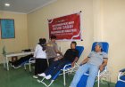 Peringati HUT Humas Polri, Polres Barru Gelar Donor Darah Bersama Awak Media