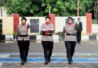 Upacara Peringatan Hari Ibu, Polwan Polres Barru Jadi Pengibar Bendera